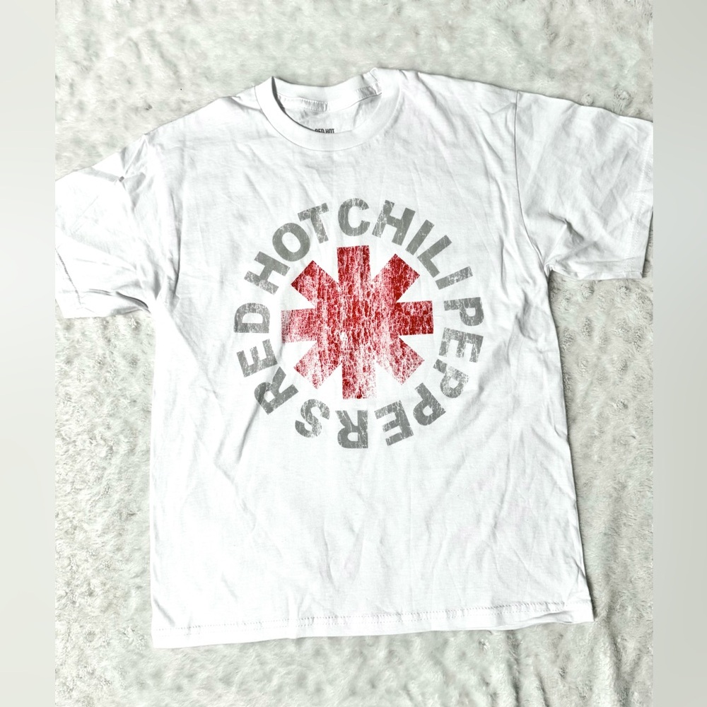 NWOT- Red Hot Chili Peppers White Unisex T-Shirt